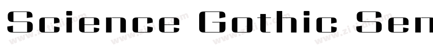 Science Gothic SemBd字体转换
